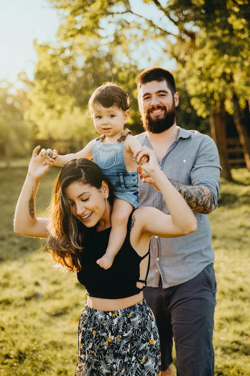 portrait of a happy family during bonding time
